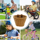 Mini Bike Handlebar Basket Woven Storage for Small or Lightweight Bicycles