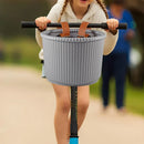 Lightweight Woven Bike Basket Handlebar Storage for Small Bicycles