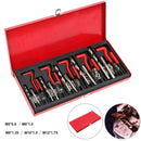 131PCS Thread Repair Kit M5 M6 M8 M10 M12 Helicoil Set with Drill and Tap Tools