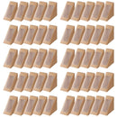 100PCS Sandwich Wedge Box Triangle Paper Container Cupcake Cake Box with Window - Cowhide