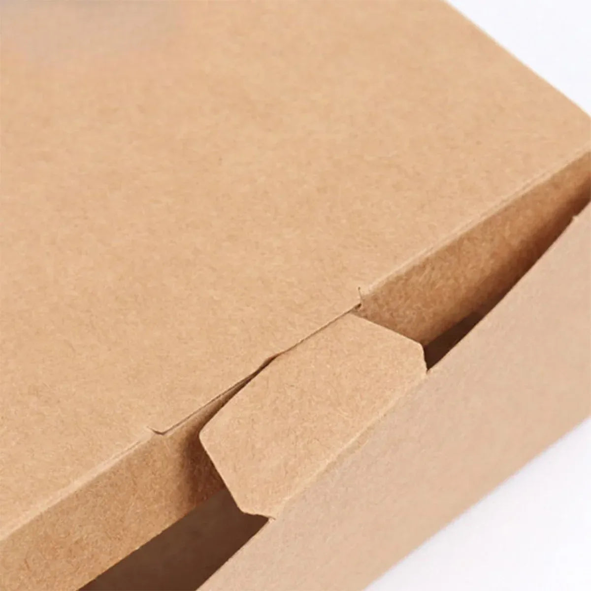 100PCS Sandwich Wedge Box Triangle Paper Container Cupcake Cake Box with Window - Cowhide