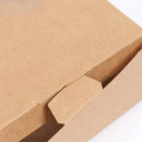 100PCS Sandwich Wedge Box Triangle Paper Container Cupcake Cake Box with Window - White