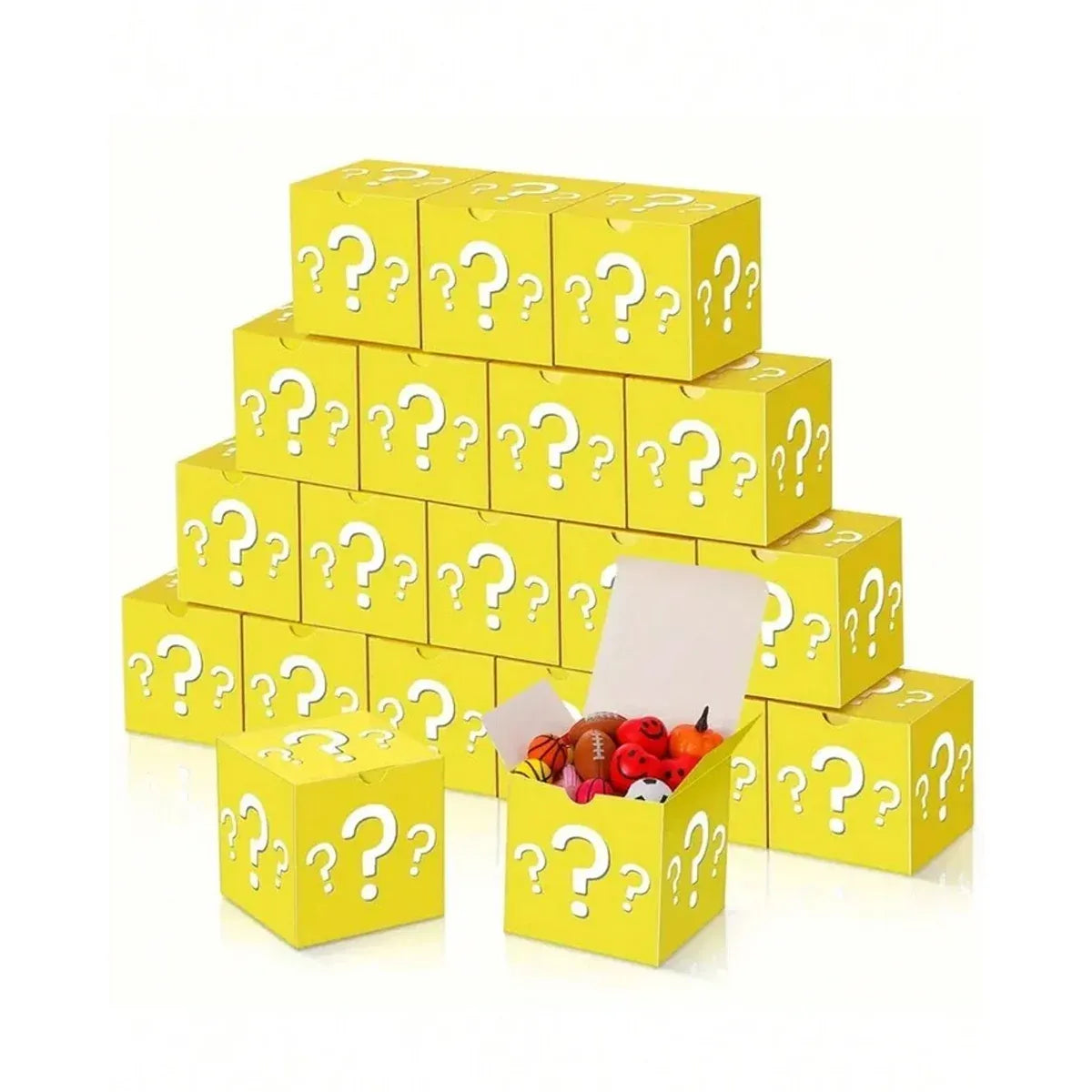 50pcs Blind Box Empty Gift Box Surprise Carton Packaging Mystery Prize Storage