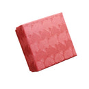 25X Jewelry Gift Boxes Shell Pattern 7.5CM Small GiftBox Empty Jewelry With Foam - Red