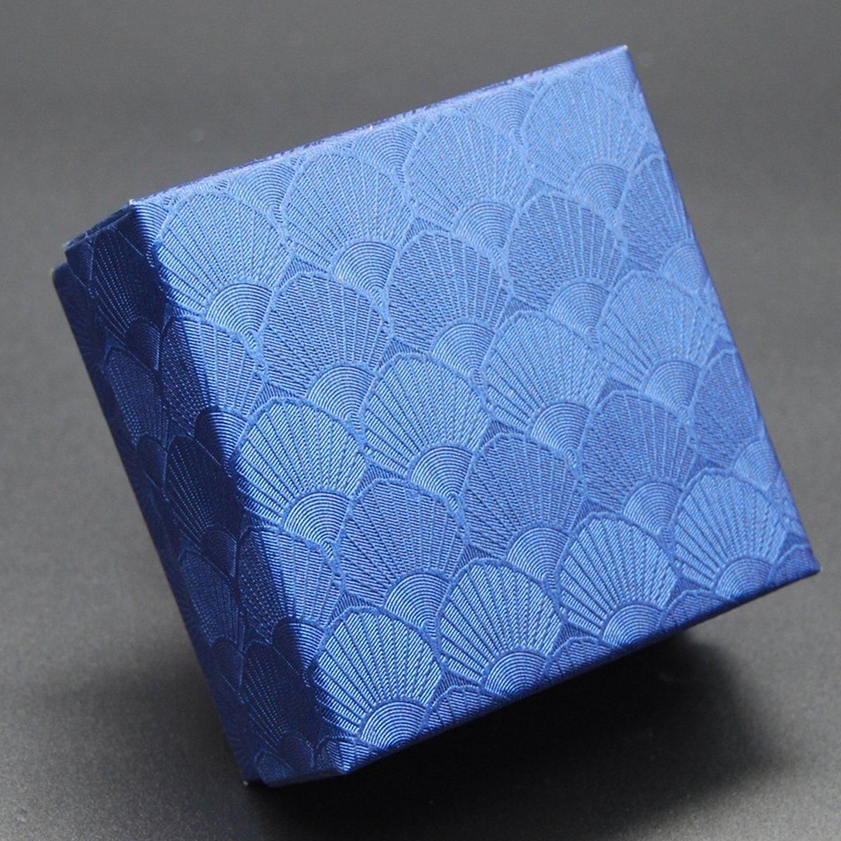 25X Jewelry Gift Boxes Shell Pattern 7.5CM Small GiftBox Empty Jewelry With Foam - Red