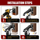 4pcs High Load Bearing Casters Worktable Mobile Casters Heavy Duty Wheel Roller