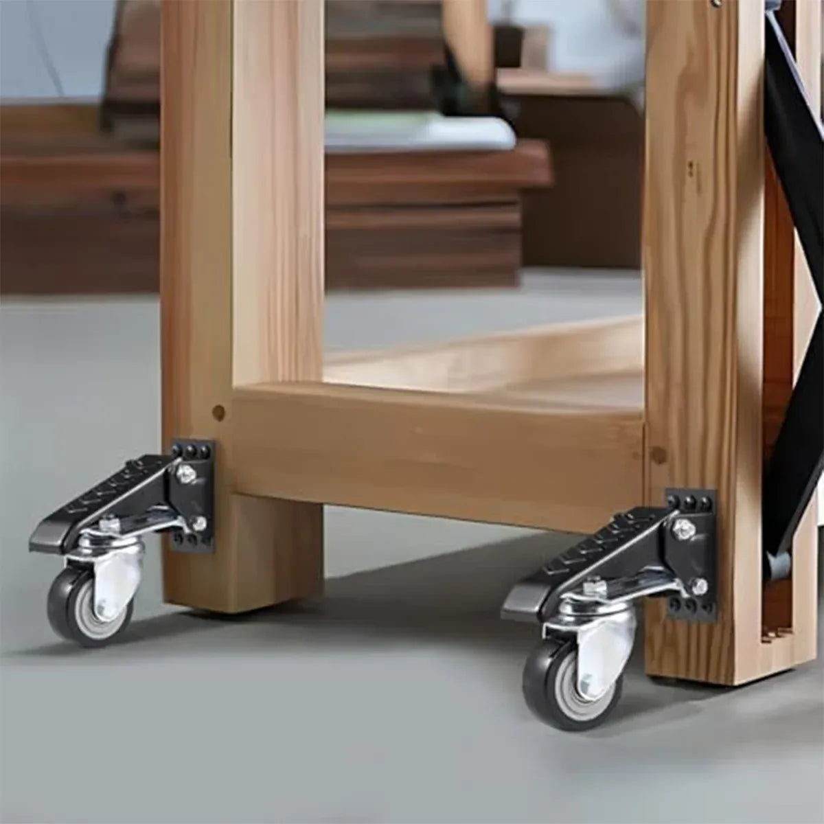 4pcs High Load Bearing Casters Worktable Mobile Casters Heavy Duty Wheel Roller