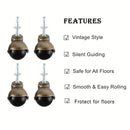 4PCS Office Chair Caster Wheels Furniture Pulley Wear Resistant Rollers Use