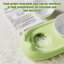 Cat Bowl Ceramic Double Bowl Non Slip Food Safe Durable for Dry Wet Food Water
