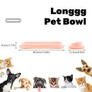 Extended Cat Bowl Pet Bowl Feeding Basin Drinking Water Cat Bowl for Cats - Pink