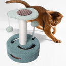 Cat Climbing Toy Small Jump Platform with Claw Scratching Board for Kittens Play - Green