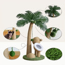 1-Piece Coconut-Style Cat Scratching Post, Green