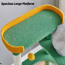 Cactus Shape Cat Tree Climbing Tower Scratching Board Nest for Kitten Play Rest