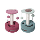 Cat Climbing Toy Small Jump Platform with Claw Scratching Board for Kittens Play - Pink