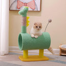 Climbing Frame Cat Scratching Post Jumping Platform Pet Toys for Cats and Kitten - Yellow
