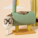Climbing Frame Cat Scratching Post Jumping Platform Pet Toys for Cats and Kitten - Yellow