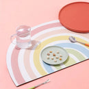 Rainbow Pet Food Mat Waterproof Non Slip Dog Cat Bowl Placemat PU