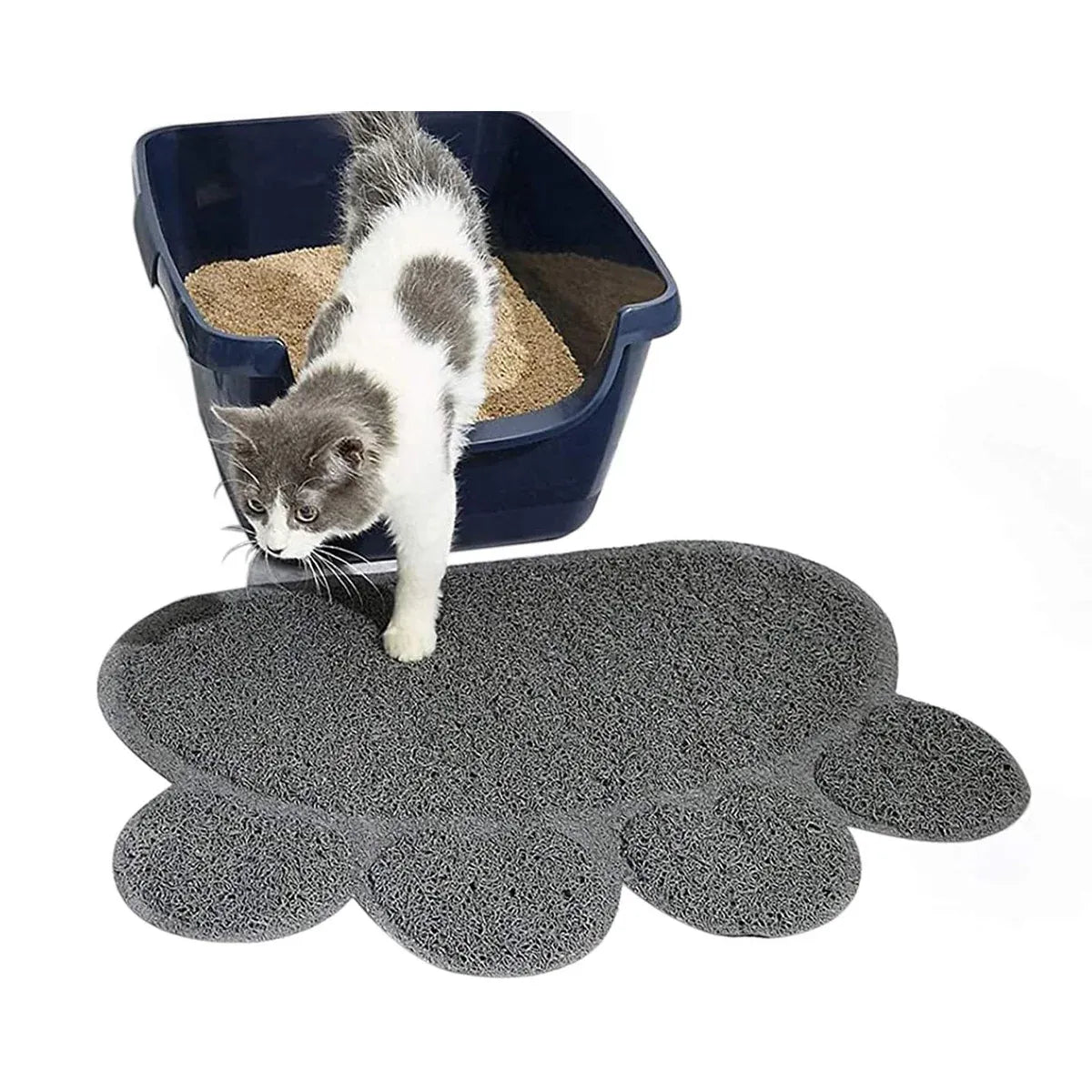 Cat Litter Mat Two Pieces Soft Pet Foot Pad Mat For Dog And Cat Toilet Training