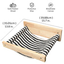 Solid Wood Wall Mounted Cat Hammock Pet Bed for Indoor Cats