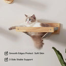 Solid Wood Wall Mounted Cat Hammock Pet Bed for Indoor Cats