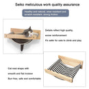 Solid Wood Wall Mounted Cat Hammock Pet Bed for Indoor Cats