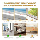 Window Hanging Cat Hammock Breathable Mesh Soft Washable for Cats Sunbathing