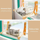Cat Hammock for Wall Window Glass Suction Cup Style Comfortable Space Saving - Yellow