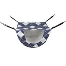 Cat Hammock Hanging Bed Cage Nest Soft Pet House Basket Cat Sleeping Supplies - Sea Blue Checkered