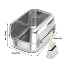 Cat Litter Box Open Design Stainless Steel Large Easy Clean Pet Toilet Tray