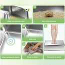 Cat Litter Box Open Design Stainless Steel Large Easy Clean Pet Toilet Tray