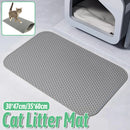 Washable Cat Litter Pad Waterproof Mat Reusable Pet Pee Training Pad Litter Box - 30x47cm