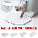 Anti Spill Cat Litter Mat Double Layer Pet Toilet Mat for Litter Box - Green