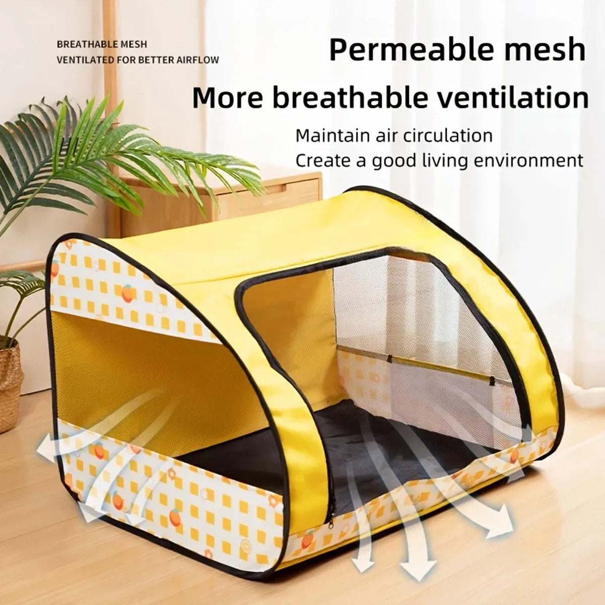 Foldable Pet Tent Large Cat Nest Indoor Cage Enclosure Kitten Delivery Space - M