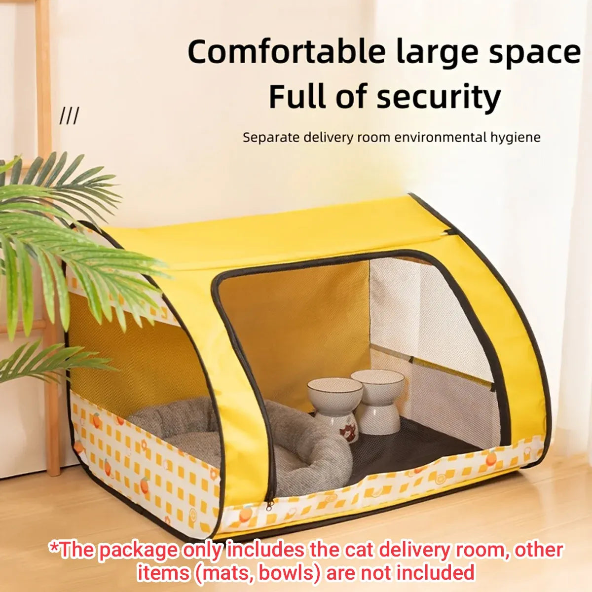 Foldable Pet Tent Large Cat Nest Indoor Cage Enclosure Kitten Delivery Space - S
