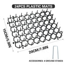 24PCS Cat Deterrent Spike Mat for Garden Balcony Fence Sofa