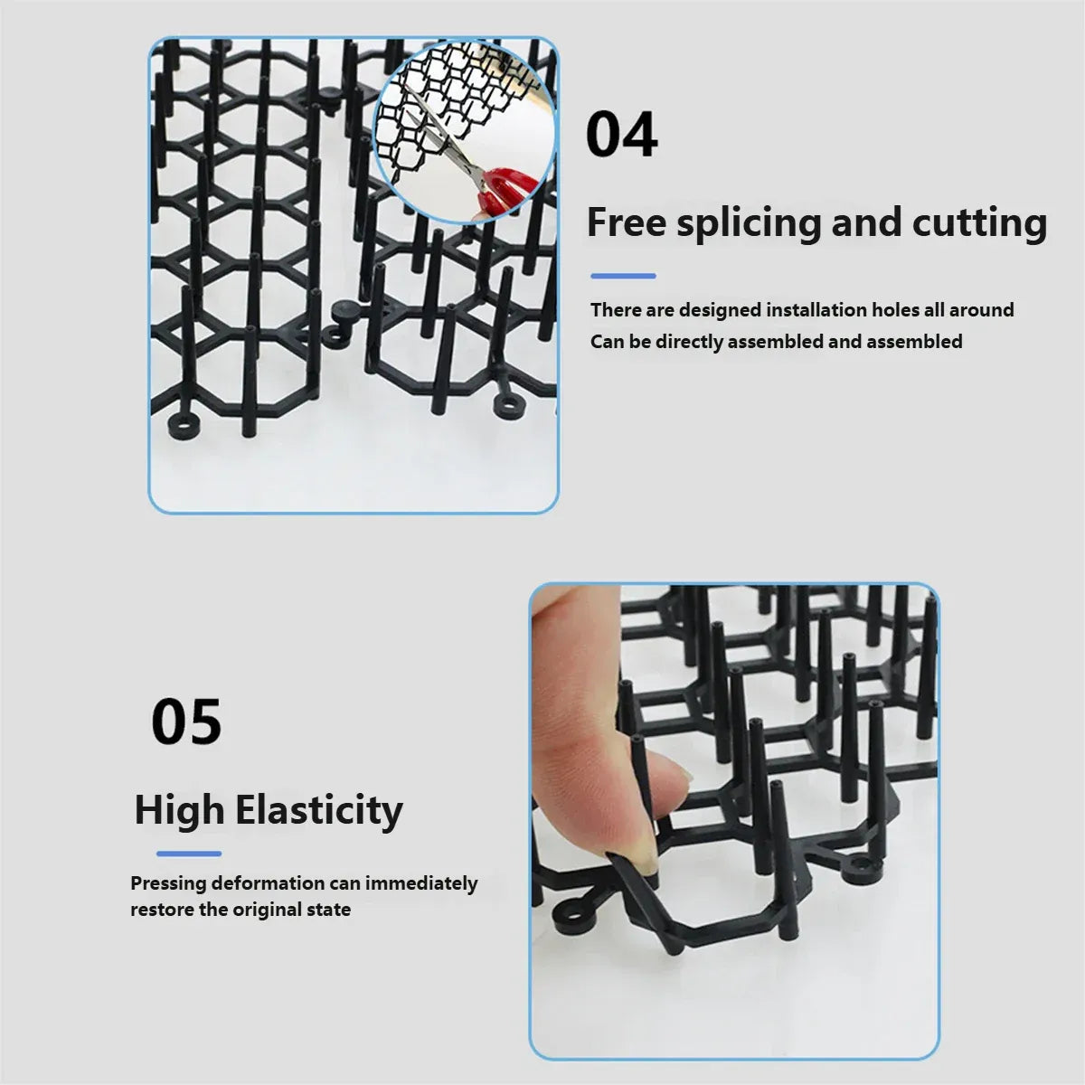 24PCS Cat Deterrent Spike Mat for Garden Balcony Fence Sofa