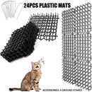 24PCS Cat Deterrent Spike Mat for Garden Balcony Fence Sofa