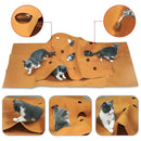 Pet Supplies Puppy Semi Enclosed Tunnel Cat Scratch Board Pad Toy Climbing Rack