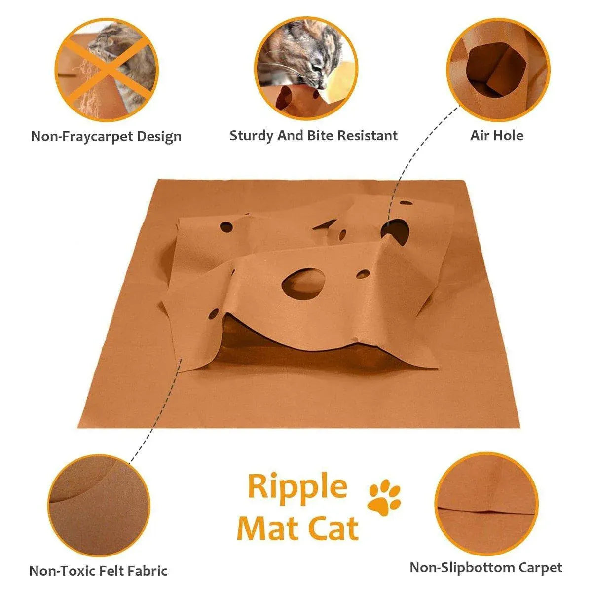 Pet Supplies Puppy Semi Enclosed Tunnel Cat Scratch Board Pad Toy Climbing Rack