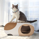Durable Cat Tunnel Scratcher Bed Combo Interactive Toy House For Kittens Pets