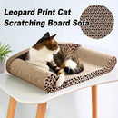 Leopard Print Cat Scratcher Board Durable Cardboard Surface for Claw Sharpening