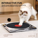 Record Player Cat Scratching Board Corrugated Cardboard Cat Toy