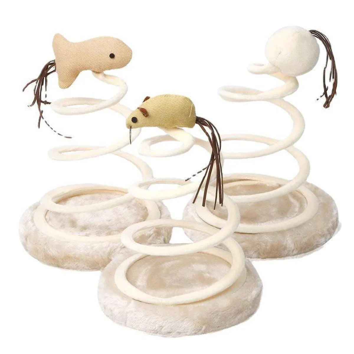 Durable Cat Scratching Board Interactive Scratch Pad Toy for Cats and Kittens - Fish