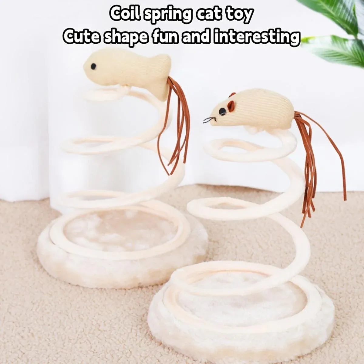 Durable Cat Scratching Board Interactive Scratch Pad Toy for Cats and Kittens - Fish