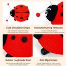 Sisal Cat Scratching Board Toy Ladybug Design Wear Resistant Cat Scratch Post