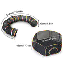 Collapsible Cat Tunnel Interactive Drill Bucket Fun Pet Toy for Cats Indoor Play
