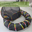 Collapsible Cat Tunnel Interactive Drill Bucket Fun Pet Toy for Cats Indoor Play