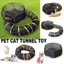 Collapsible Cat Tunnel Interactive Drill Bucket Fun Pet Toy for Cats Indoor Play