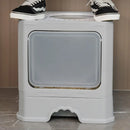 Large Fully Enclosed Cat Litter Box Cat Toilet Pet Litter Tray Odor Control - Green