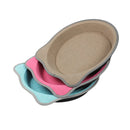 Cat Scratching Post Pad 2 in 1 PP Blanket Non Slip Indoor Kitten 38 x 38 x 5cm - Blue